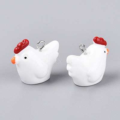 Opaque Resin Pendants RESI-S356-068-1