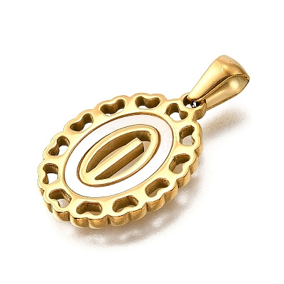 Golden 304 Stainless Steel Pendants STAS-K300-02G-I-1