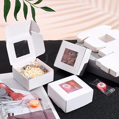 Kraft Paper Cardboard Jewelry Boxes CON-FH0001-31B-1