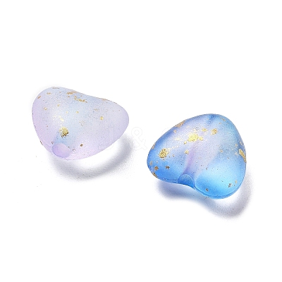 Frosted Transparent Acrylic Beads OACR-F013-11-1