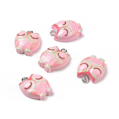 Opaque Resin Pendants RESI-J023-15C-1