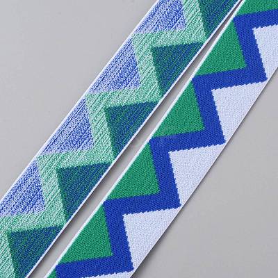 Nylon Jacquard Ribbons OCOR-WH0058-54B-1