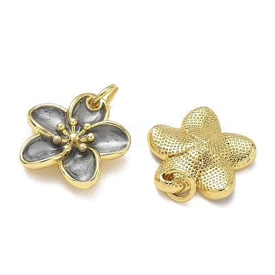 Brass Enamel Pendants KK-CBAD9DF-03G-A-1