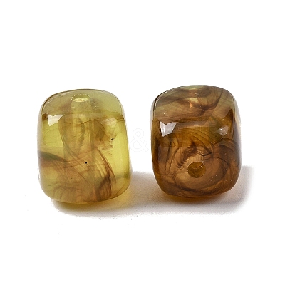 Opaque Acrylic Beads X-OACR-D320-01B-1