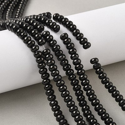 Natural Coal Quartz Beads Strands G-Z095-A01-01-1