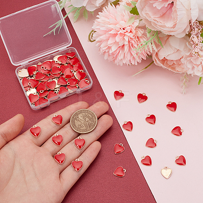 80Pcs Alloy Enamel Charms ENAM-UN0001-11-1