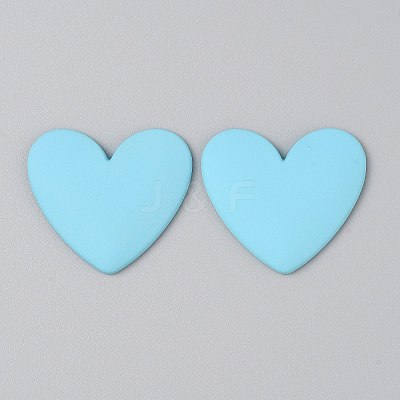 Opaque Resin Cabochons RESI-WH0041-03F-1