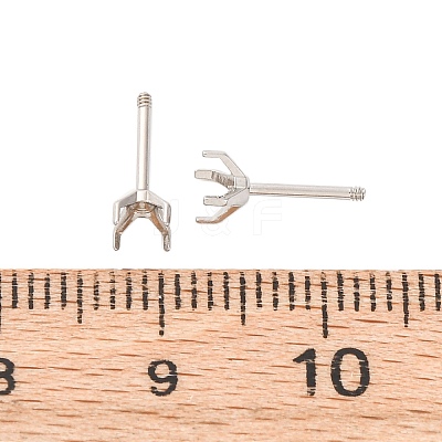 304 Stainless Steel Stud Earring Findings STAS-B091-02A-04P-1