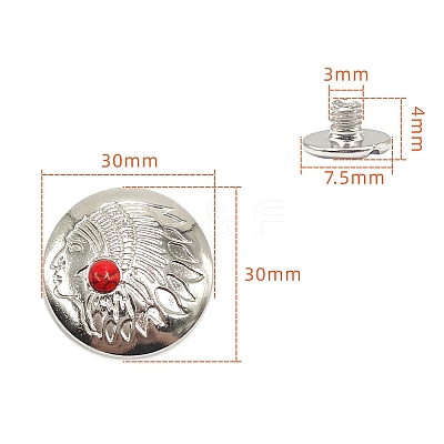 Alloy Decorative Buttons PW-WG1200D-22-1