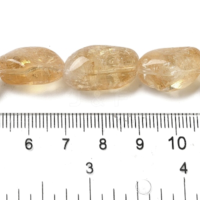 Heated Natural Citrine Beads Strands G-F771-D01-01-1