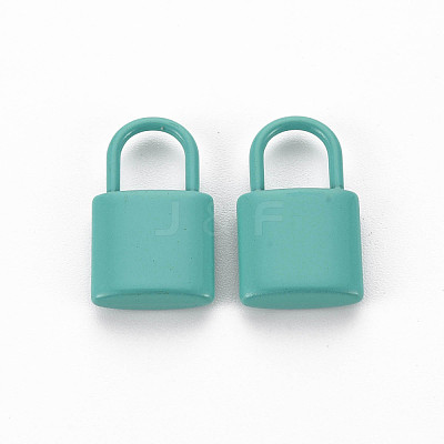 Spray Painted Alloy Pendants PALLOY-Q433-031C-RS-1
