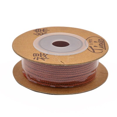Eco-Friendly Dyed Round Nylon Cotton Braided Cords Threads OCOR-L001-821-207-1