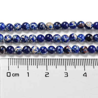 Synthetic Imperial Jasper Dyed Beads Strands G-D077-A01-02M-1
