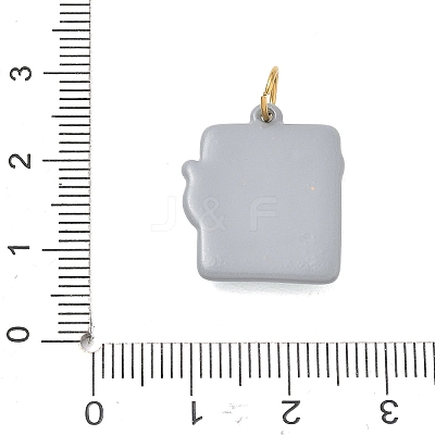 Printed 304 Stainless Steel Pendants SA-CBA4D1F-09G-F-1