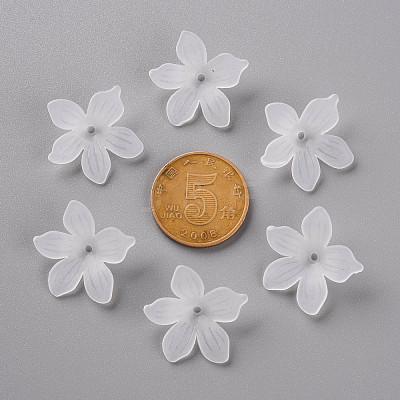 Frosted Acrylic Bead Caps MACR-S371-05A-701-1