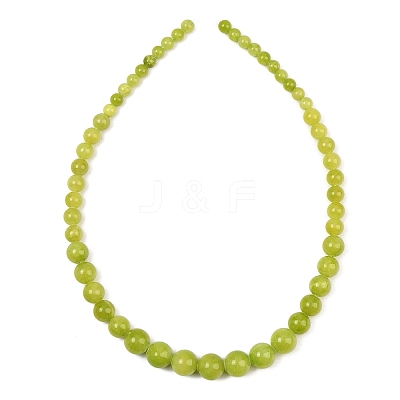 Natural Mashan Jade Graduated Beads Strands GG-CBA2AE1-A08-N-1