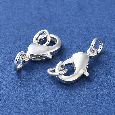 Rack Plating Brass Lobster Claw Clasps KK-F090-26S-01-1