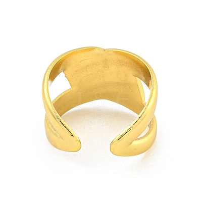 304 Stainless Steel Open Cuff Rings RJEW-G321-15G-1