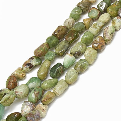 Natural Green Opal Beads Strands G-S302-02-1