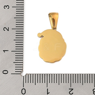 Christmas Theme 304 Stainless Steel Pendants STAS-R007-01B-G-1