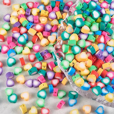 320Pcs 8 Colors Handmade Polymer Clay Beads CLAY-SZ0001-83-1