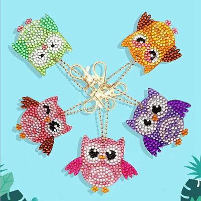 DIY Keychain Diamond Painting Kit PW-WG71879-06-1