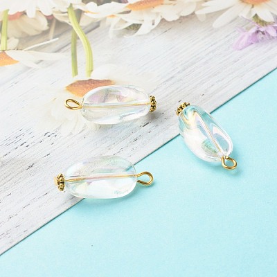 Transparent Acrylic Pendants PALLOY-JF00830-1