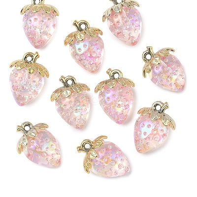 10Pcs Transparent Acrylic Pendants MACR-FS0002-08B-1