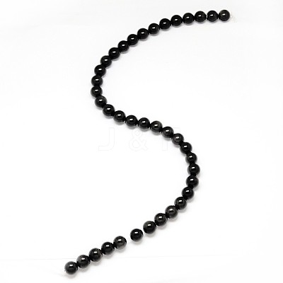 Grade AA Natural Obsidian Round Beads Strands G-L275-03-12mm-1