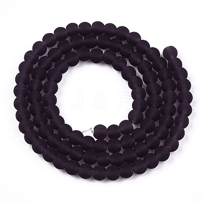 Transparent Glass Beads Strands GLAA-T032-T4mm-MD03-1