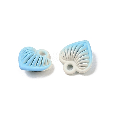 Spray Painted Alloy Pendants PALLOY-S038-15F-1
