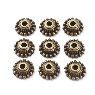 Tibetan Style Alloy Caps LS-X-MLF1235Y-NF-1