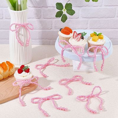 12Pcs Plastic Imitation Pearl Beads Cake Decoration AJEW-CP0010-61B-1
