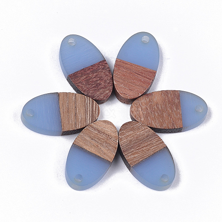 Resin & Walnut Wood Pendants RESI-S358-71A-1