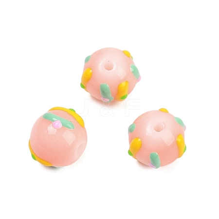 Baking Paint Glass Enamel Beads LAMP-R004-05K-1