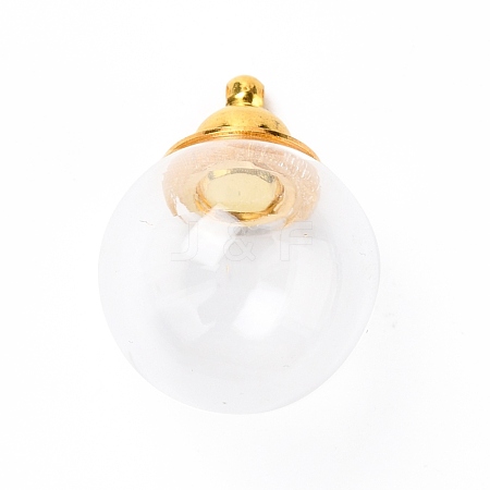 Glass Bottle Pendants GLAA-K056-10D-G-1