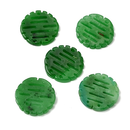Natural Myanmar Jade Dyed Chandelier Component Links G-Z162-16-1