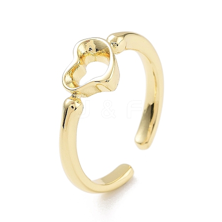 Brass Open Cuff Rings for Women LS-RJEW-A028-02G-1