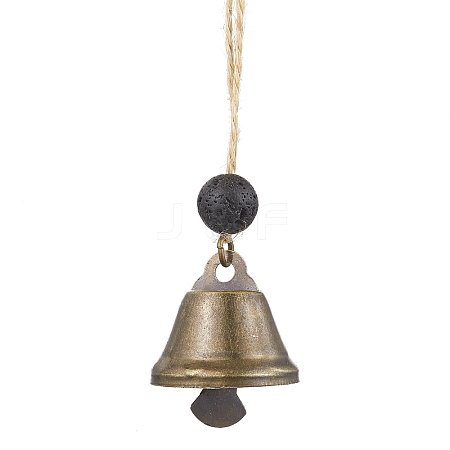 Iron Bell Pendant Decorations HJEW-JM02178-01-1