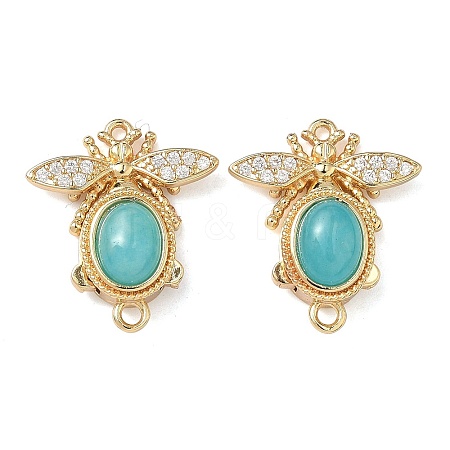 Brass Micro Pave Clear Cubic Zirconia Box Clasps KK-C075-43A-G-1