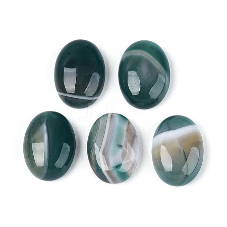 Natural Agate(Dyed & Heated) Cabochons G-N361-05A-03-1