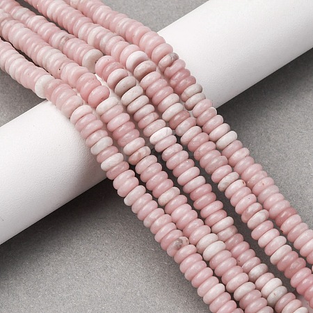 Natural Pink Opal Beads Strands G-L624-H06-6x2mm-1