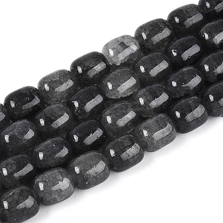 Baking Paint Crackle Glass Beads Strands DGLA-N019-01B-12-1