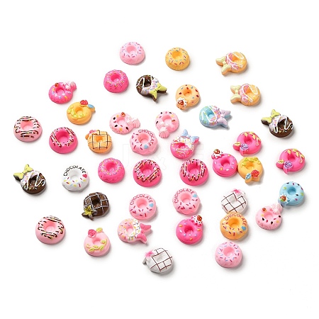 Cartoon Opaque Imitation Food Resin Cabochons X1-RESI-K019-49-1
