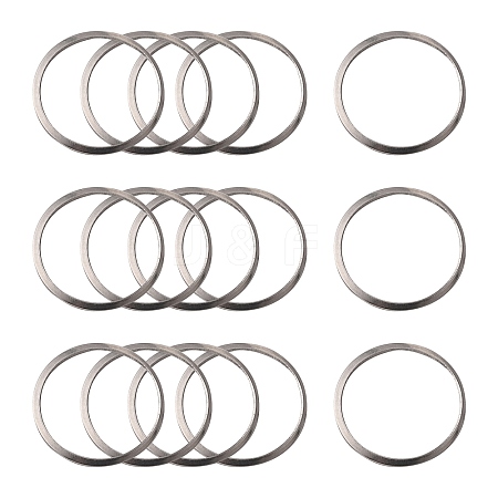 Tarnish Resistant 201 Stainless Steel Linking Rings STAS-F192-001P-03-1