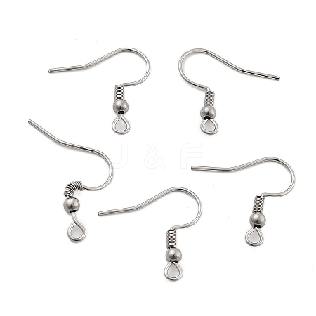 304 Stainless Steel Earring Hooks STAS-T031-17P-1