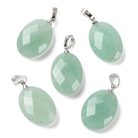 Natural Green Aventurine Pendants G-E603-03P-03-1