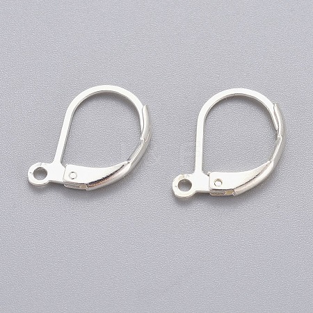 316L Surgical Stainless Steel Leverback Earring Findings X-STAS-E194-03S-1