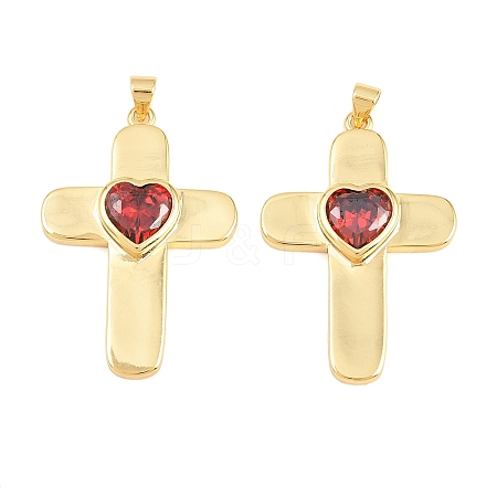 Brass Glass Pendants KK-P353-12G-03-1