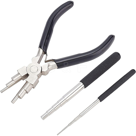 45# Carbon Steel 6-Step Multi-Size Wire Looping Forming Pliers TOOL-BC0001-11B-1